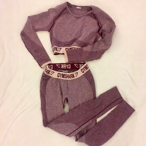 Gymshark Flex Gym Set, Berry, M